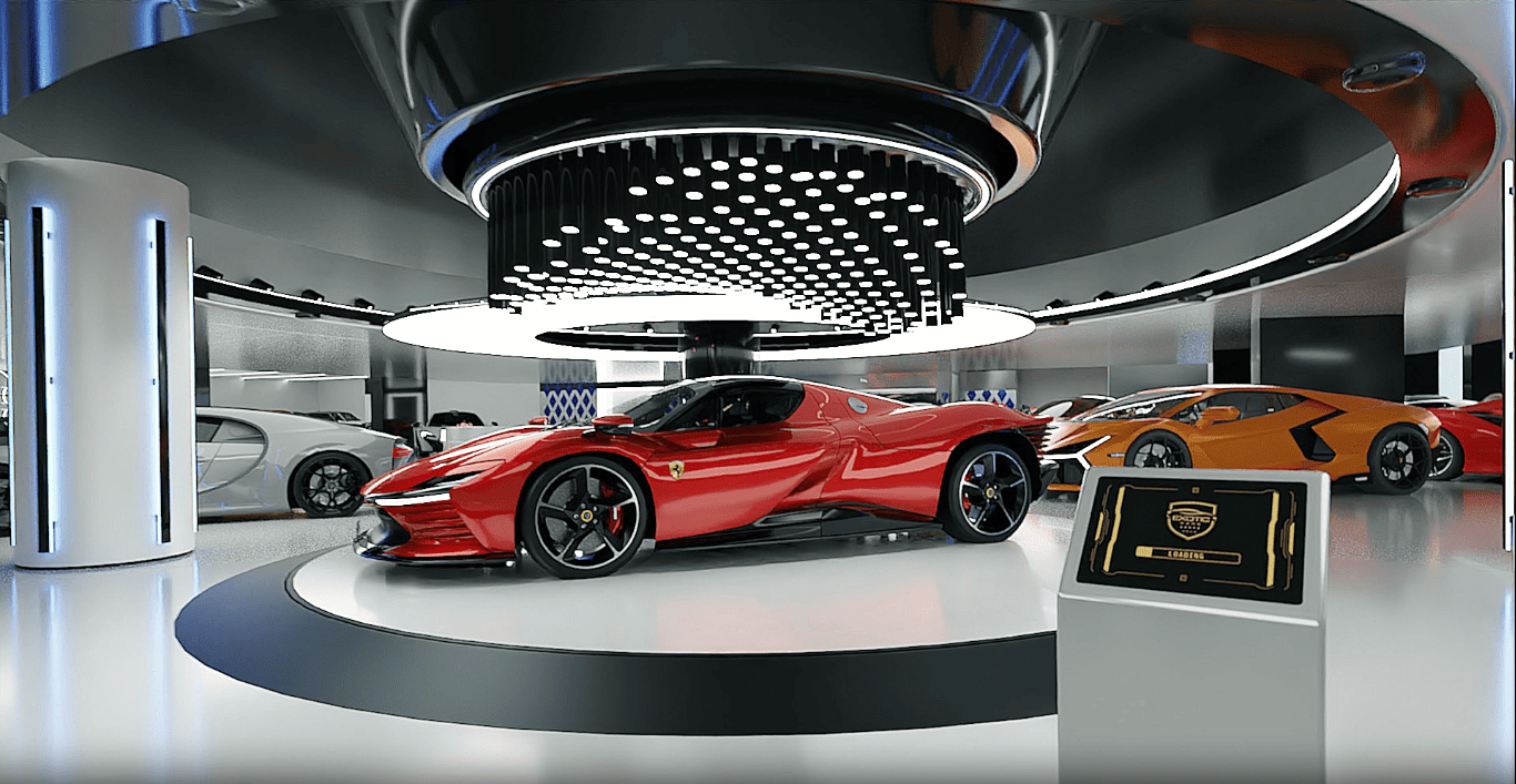 Inside the Exotic Cars Dubai showroom